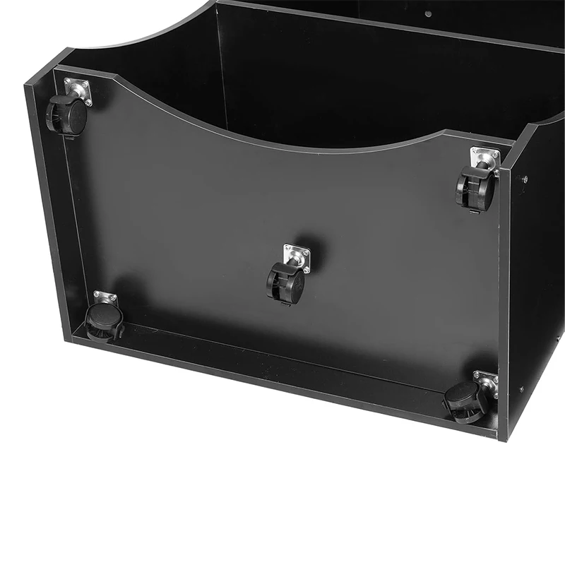 Wooden Lectern with Wheels Modern Podium Stand  Reception Desk with Good Shape Design for Churches School Hotel