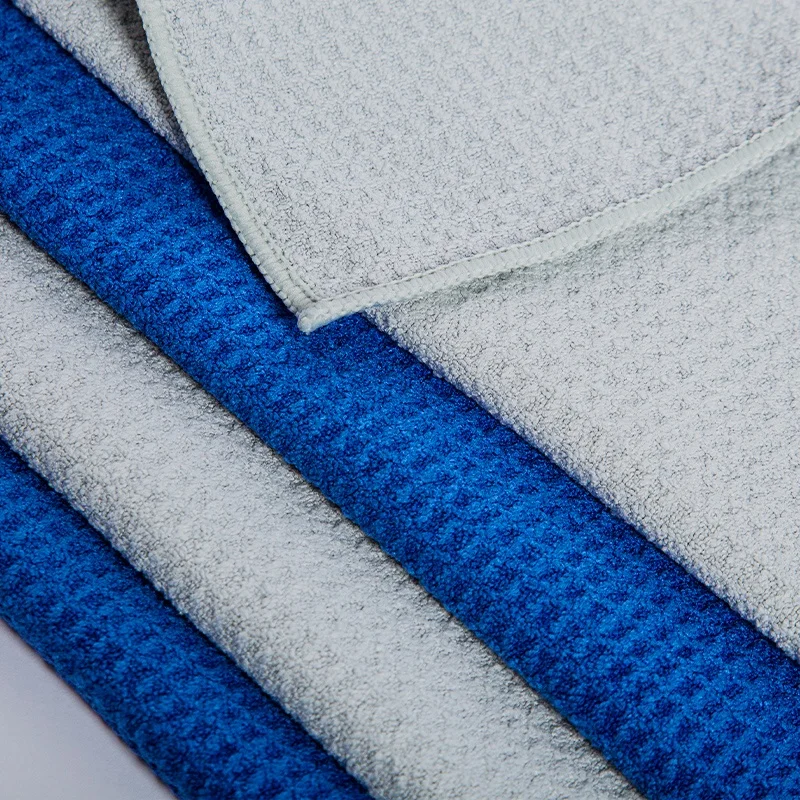 Quick Drying High Quality Microfiber Waffle Golf Towel Custom Personalized Logo Microfibre Waffle Sport Towel