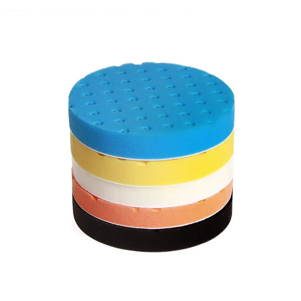 SPTA Deals Pad Buffing Foam Sponge Buffing Polishing Pad Kit Set For Car Polisher Sanding Polishing Buffing_3