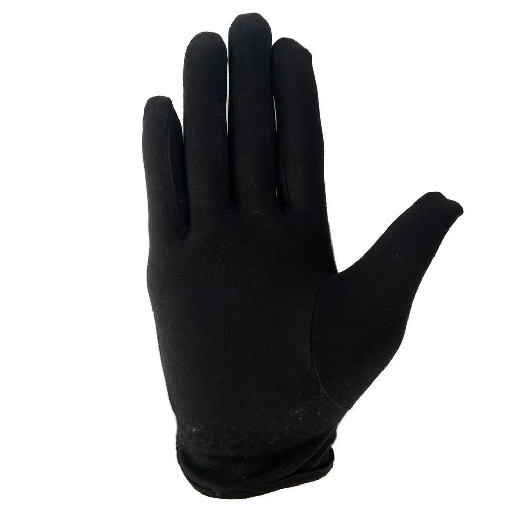 customized 100% polyester Polishing jewelry and watches cleaning microfiber clothing hand gloves for jewelry salesman