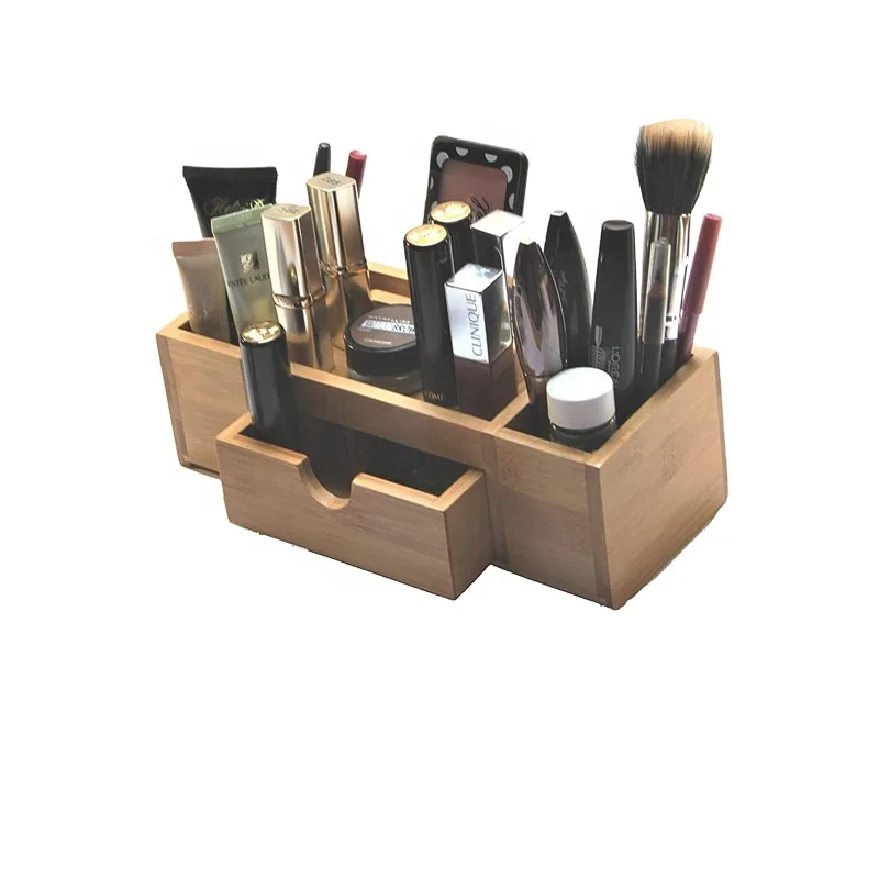 Wholesale Customization Eco Friendly Multifunction Office Stationery Bamboo Desk Organizer For Office School And Home