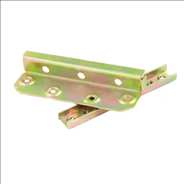 Custom Made Sheet Metal Stamping Part Stainless Steel SS301 Gold Plated Small Flat Leaf SS Spring Clip