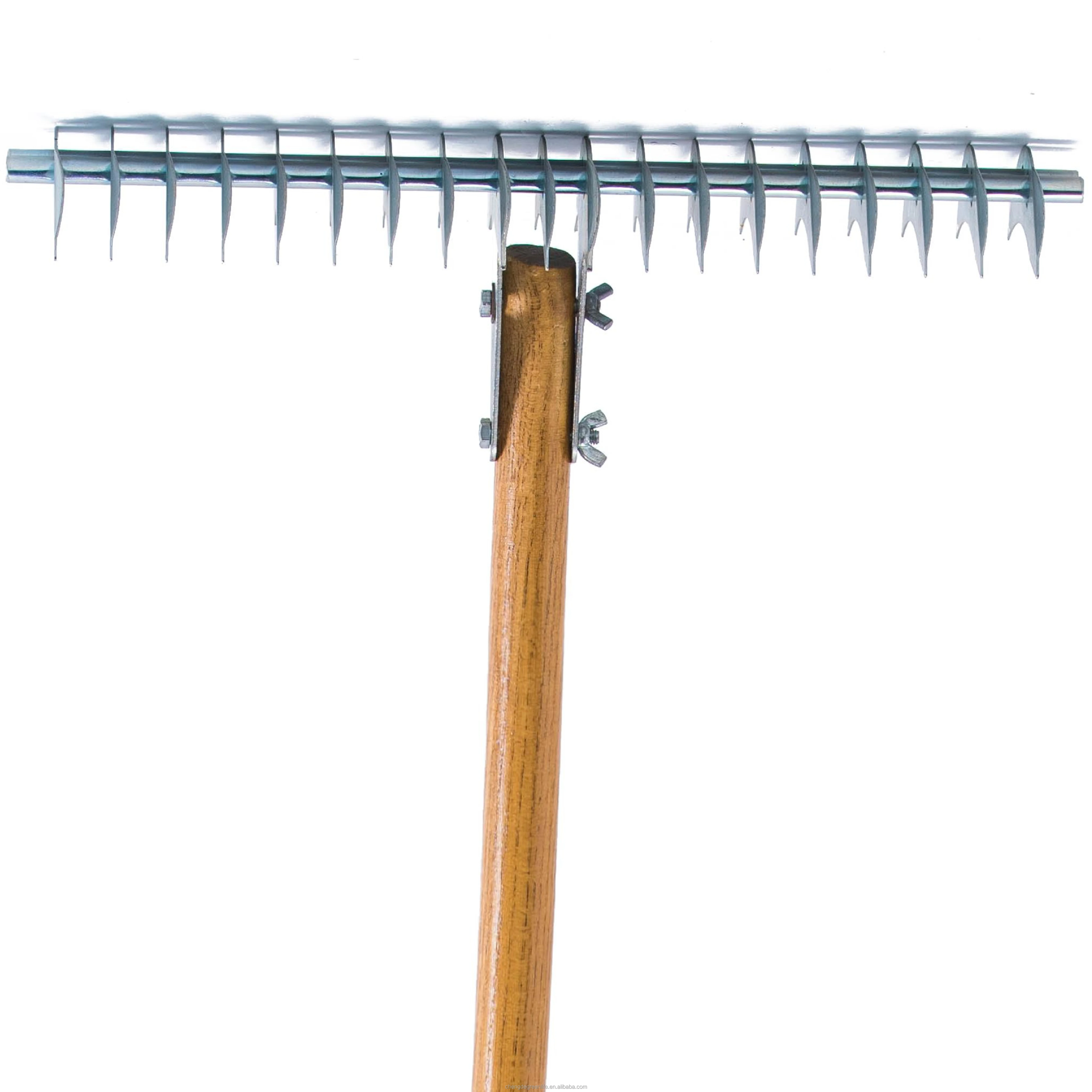 THATCHING RAKE  LONG WOOD HANDLE