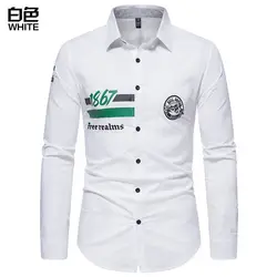 2022 New Arrival Spring Men Fashion Lapel Solid Color Single-breasted Cardigan Shirt Long Sleeved Casual Slim Fit Top