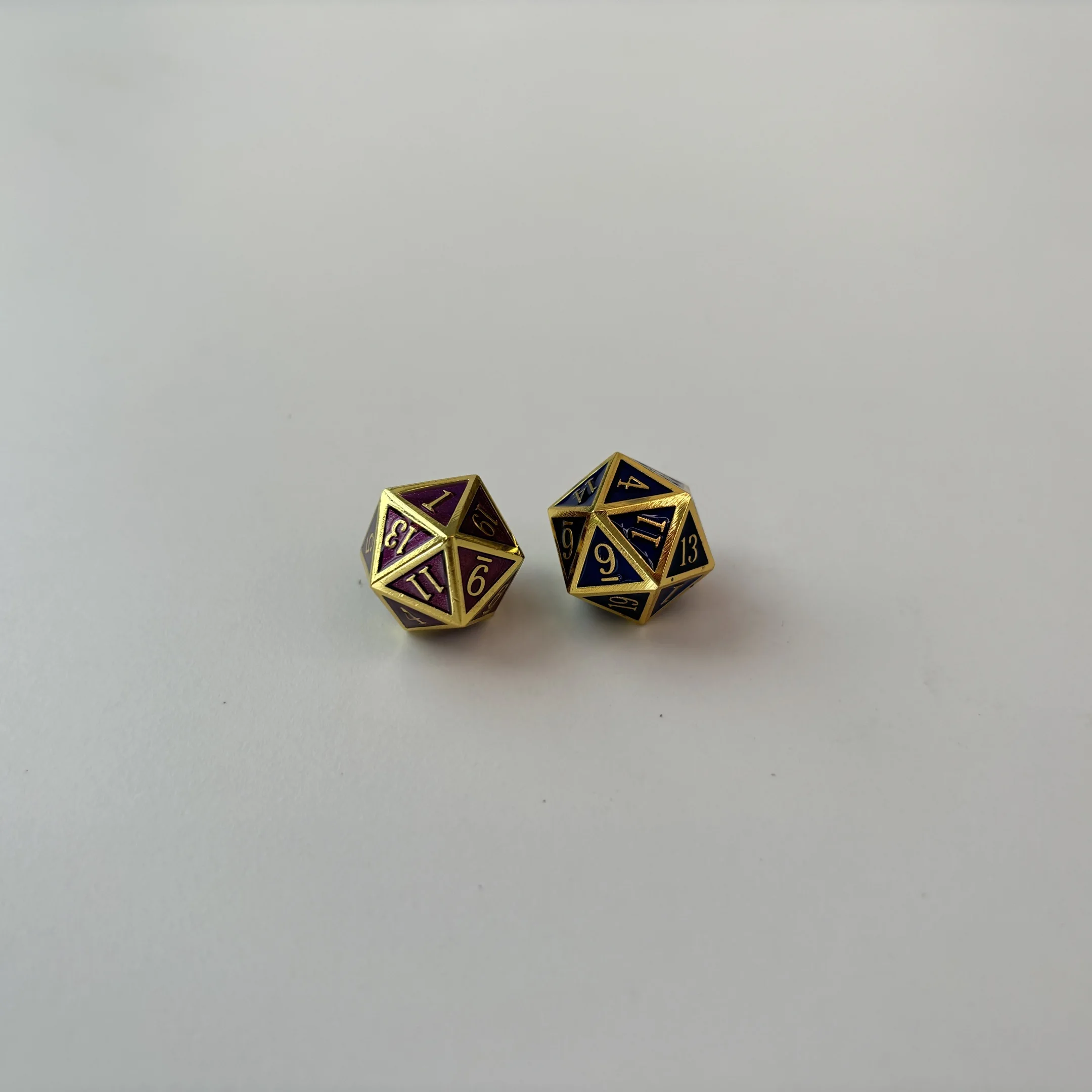 Customized  Dragon Scale Metal Dice Set for Dungeons and Dragons D20 Polyhedral D&D RPG DND 14mm 16mm 20mm Scale for Game Use