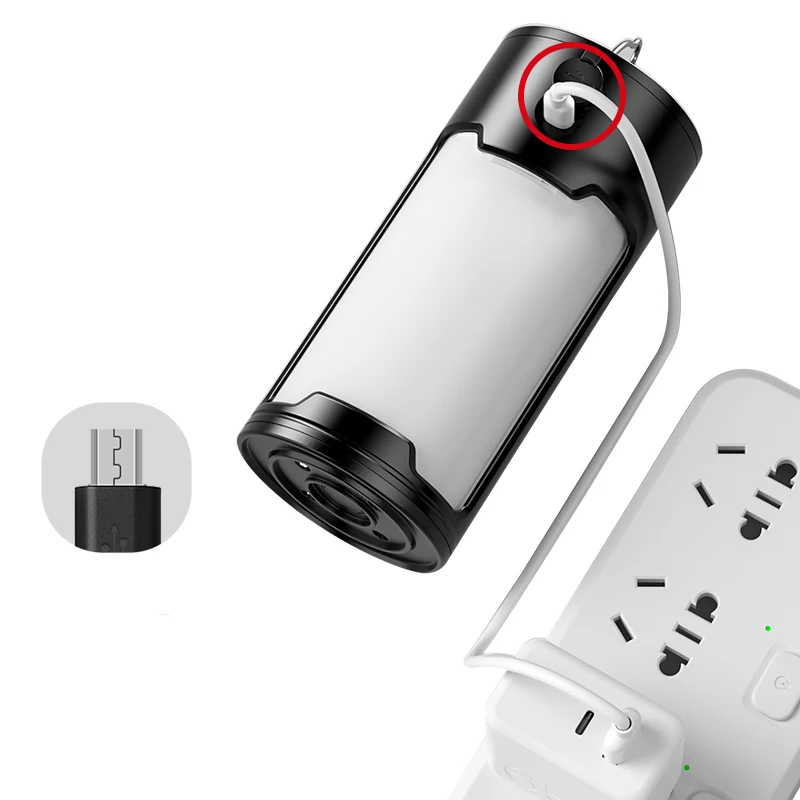 Rechargeable Camping Lamp Waterproof Portable Plastic Emergency Outdoor Rechargeable LED Camping Led Lamp Lantern Lights