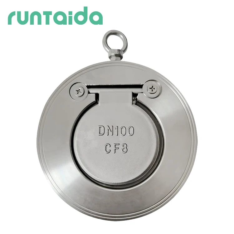 Ductile Iron PN10 DN200 Horizontal Double Flange Water Disc Check Valve