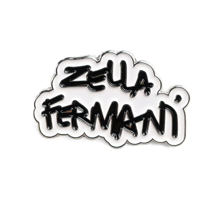 bulk custom cheap uv print number alphabet letter lapel pin