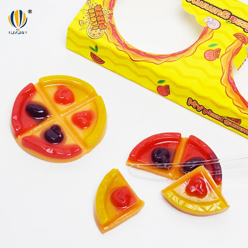 Ggummy Candy For Wholesale Pizza Shaped Fruit Gummy Candy Vitamin Gummies