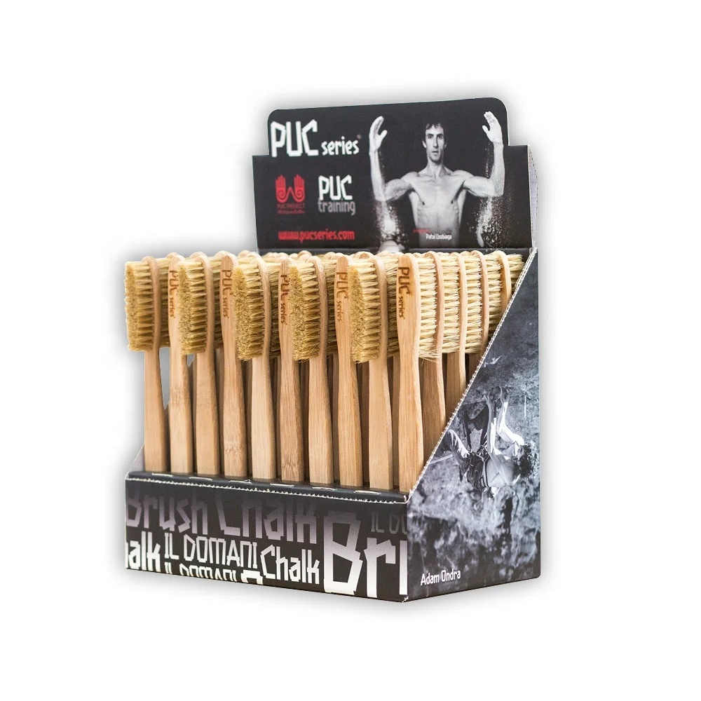 Wood Material Climbing Chalk Brush Rock Cleaning Brush