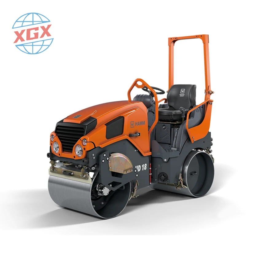 Small Articulated Double Steel Roller Used 8 T Road Roller Fully Hydraulic Road Roller 12 Tons 3 Wheels