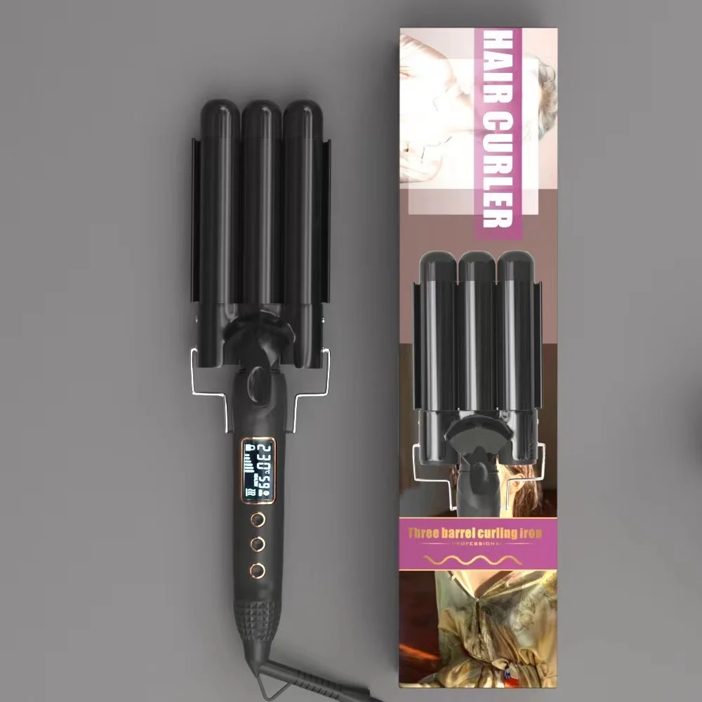 Hair Styling Tools 5 in 1 Interchangeable Curling Iron Hair Straightener Brush Rotating Ceramic Hair Curler Automatic