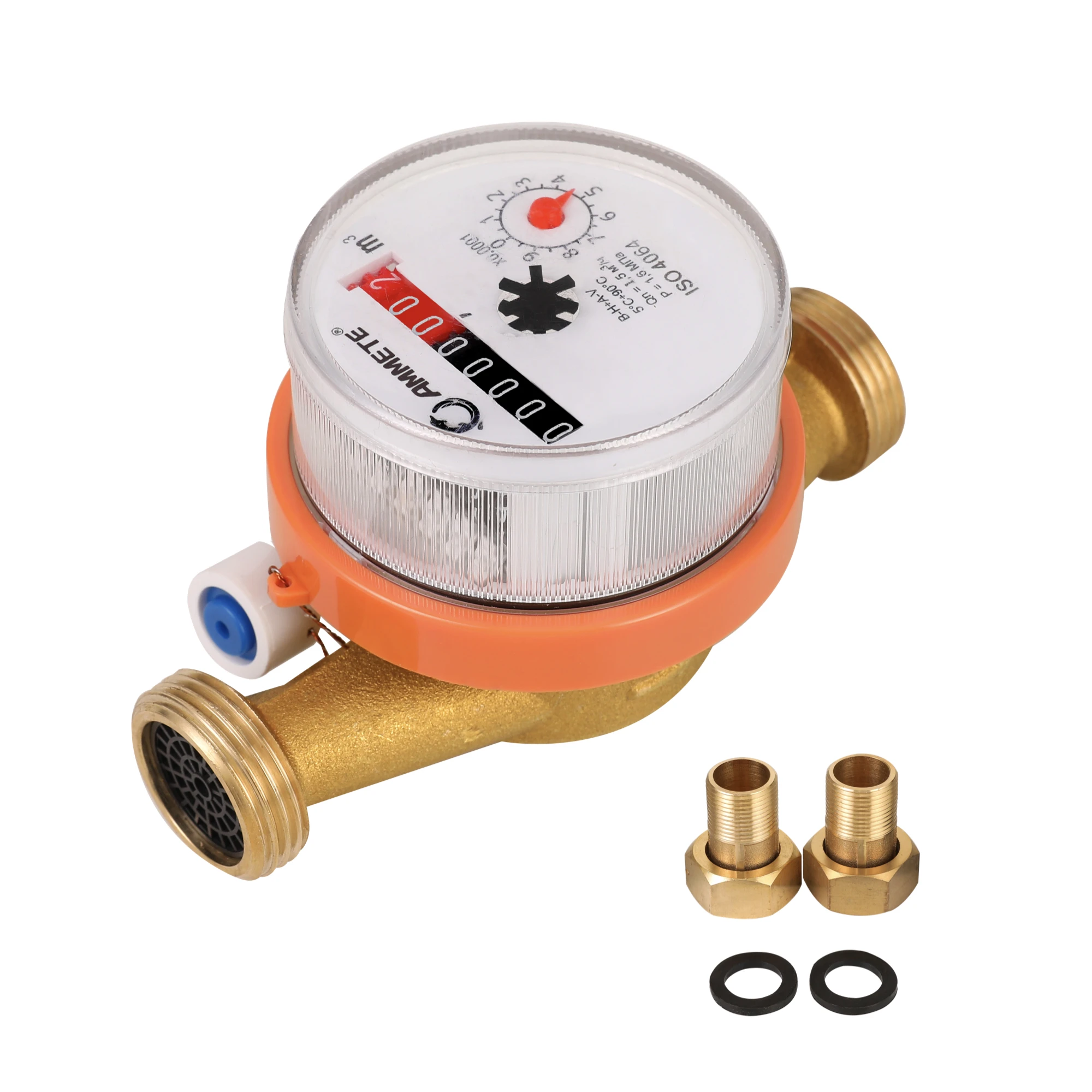 single jet brass water meter digital price water meter mechanism OEM customization