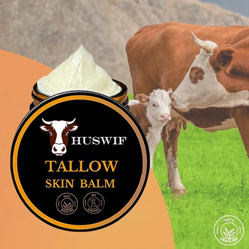 Custom Logo Beef Tallow Balm Skincare Balm Grass Fed Beef Tallow Body Face Moisturizer Whipped Tallow Balm For Face