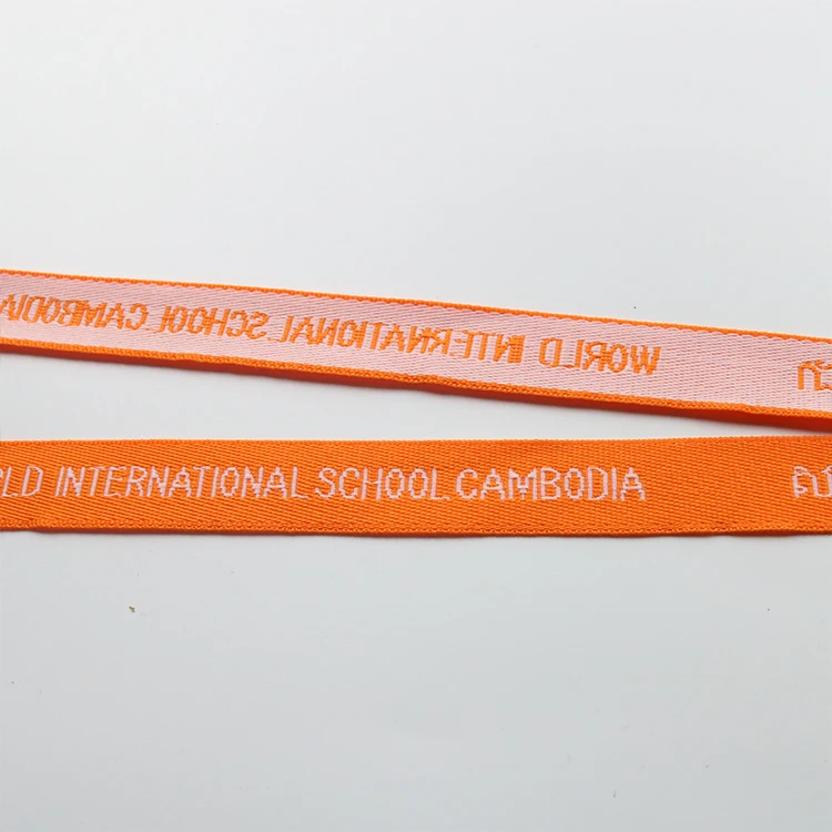 Quality Embroidered Woven Fabric Lanyard Custom Embroidered Lanyard