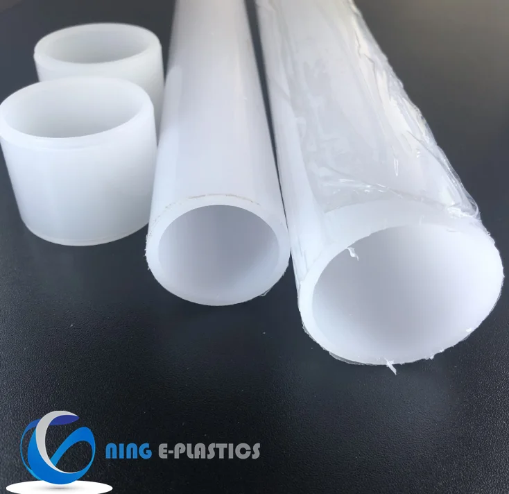 Ning E-Plastics Plastic PMMA Bar Acrylic Pipes Milk White Polycarbonate Tube for Lighting