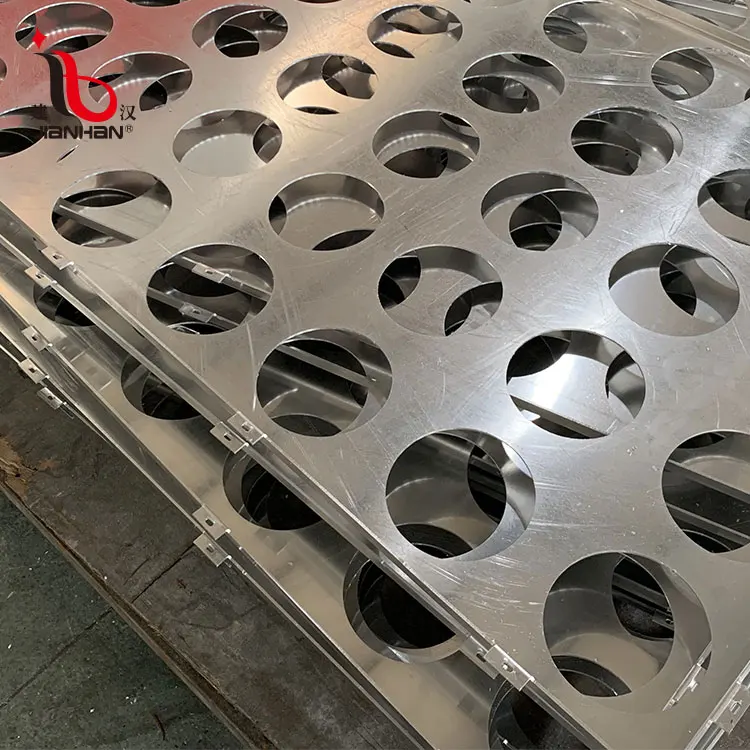 
exterior fireproof wall decoration ventilated sheet panel aluminium perforated metal facades cladding panel 