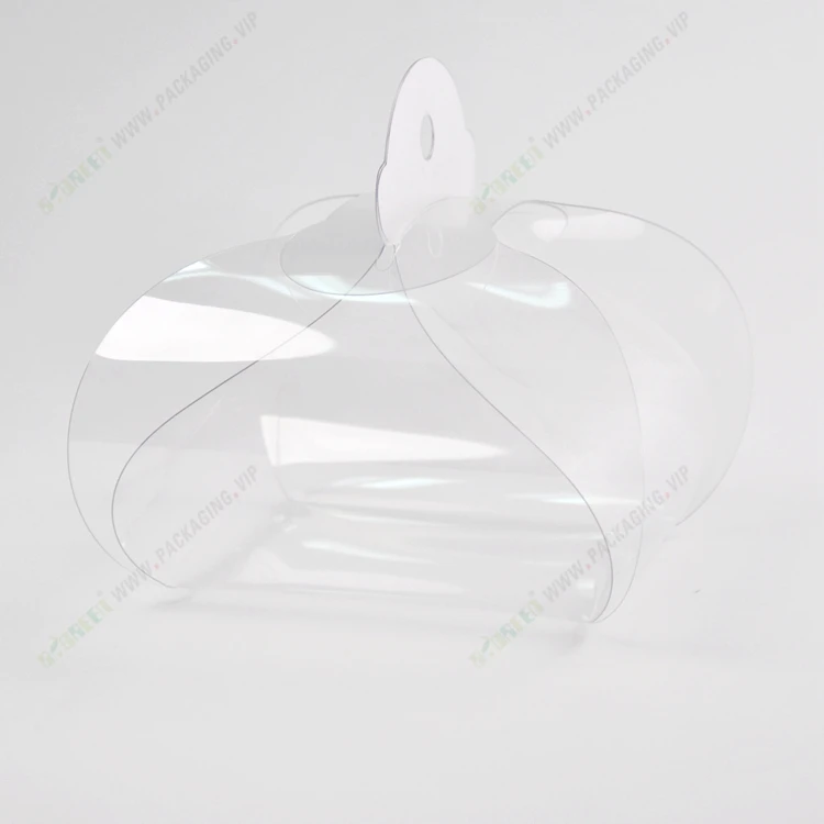 Clear PVC Box Transparent Acetate Cake Packaging Box with window