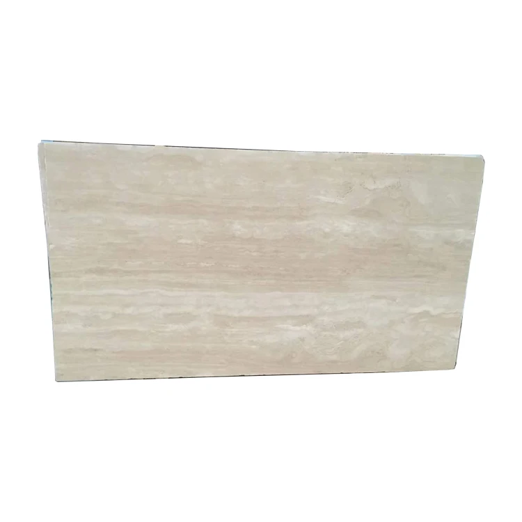 Wholesale Natural Polished Ivory Travertine Marble Slabs
