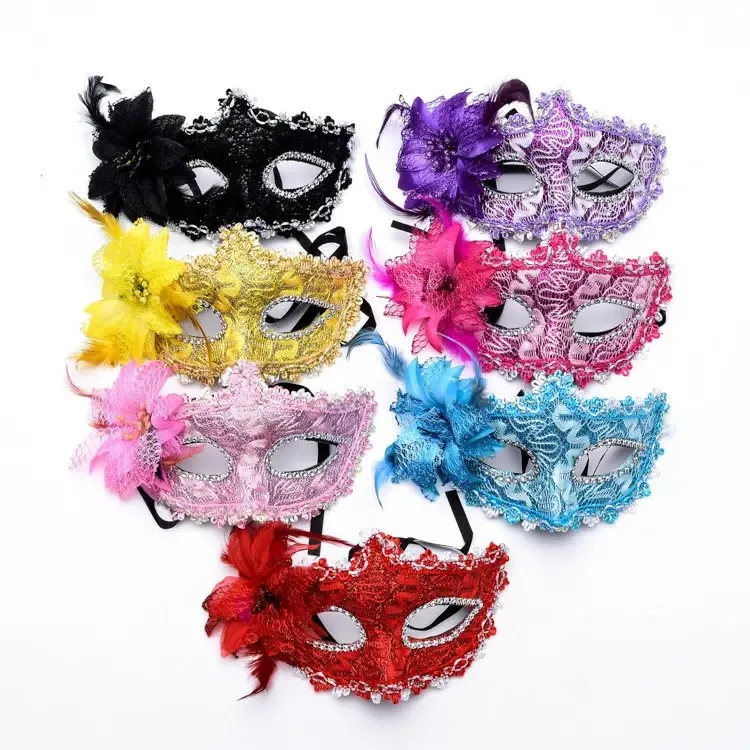 Women Black Sexy Lace Eye Mask Party For Masquerade Halloween Venetian Costumes Carnival Mask