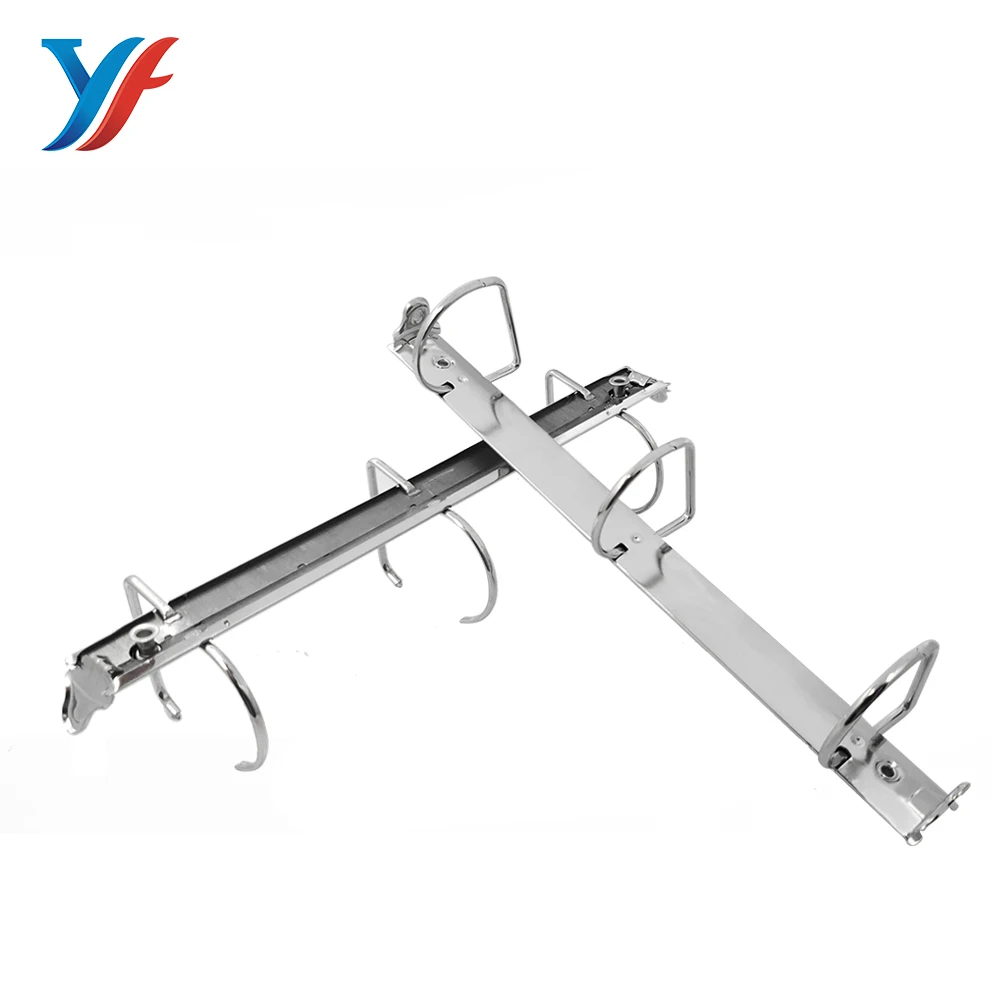Trriger open 3 ring binder mechanism for file folder