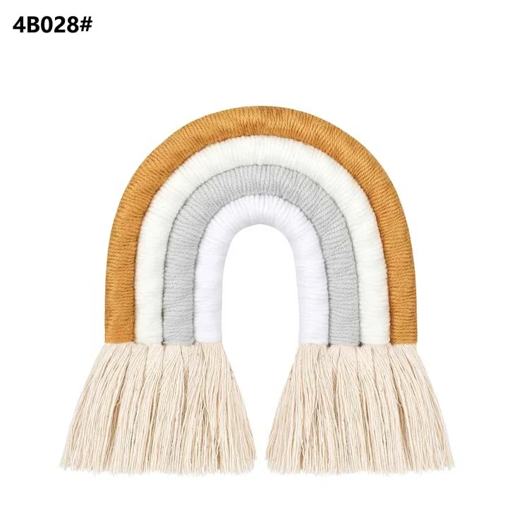 Rainbow Shaped Wall Ornament Sude Rainbow Shaped Handcrafted Stylish