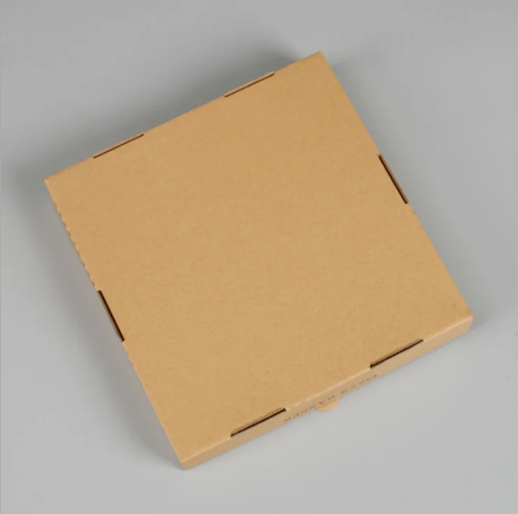 Cheap custom printed E/B flute die cut corrugated pizza box