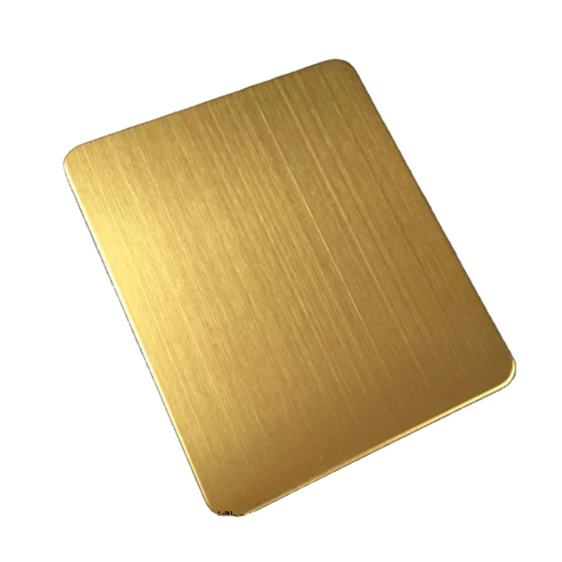 Wholesale Price Custom stainless steel sheet 430 201 stainless steel titanium gold sheet color stainless steel sheet 0.8mm
