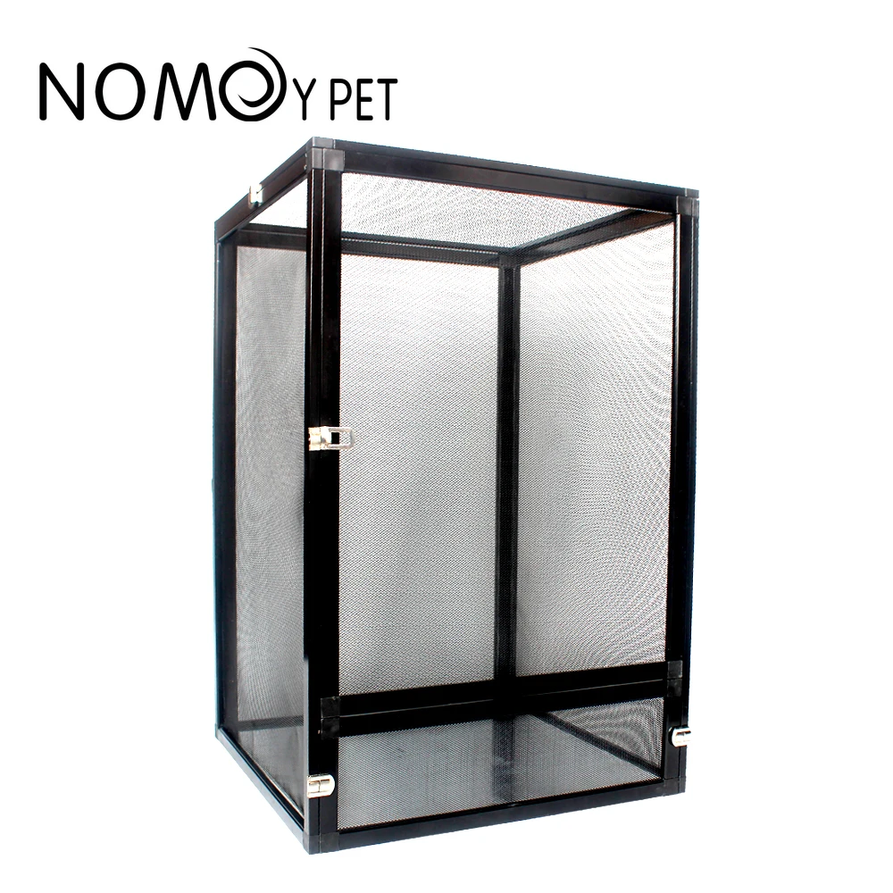 NOMOY PET wholesale hot sale large size aluminium alloy reptile screen cage enclosure metal terrarium for reptiles
