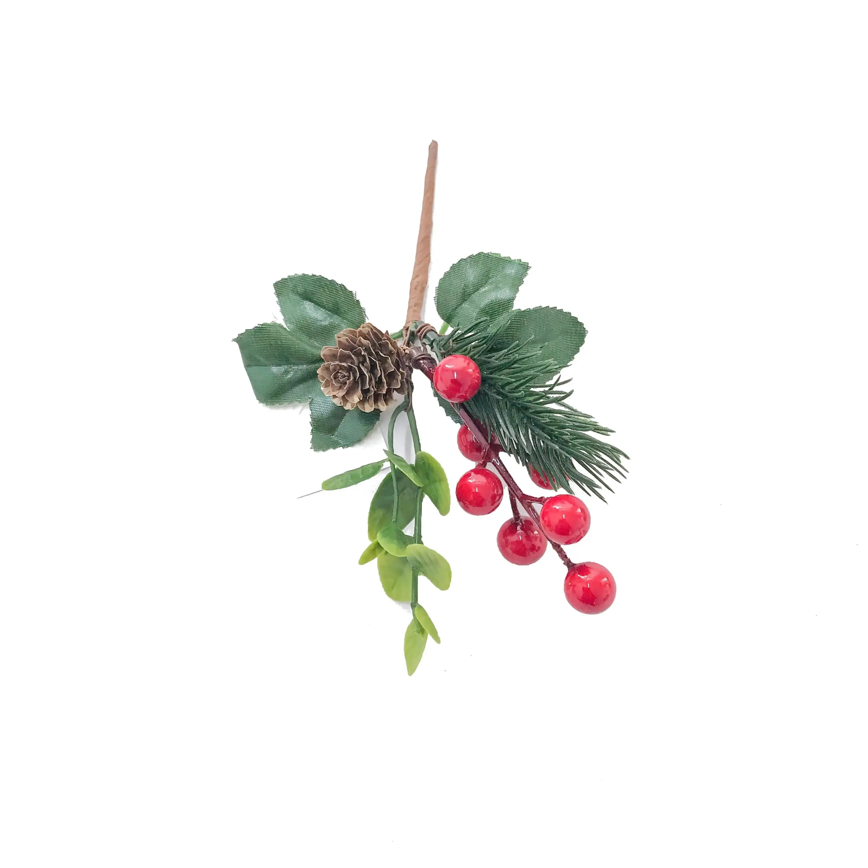 Artificial Christmas Holiday Pinecone Twig Christmas Decoration