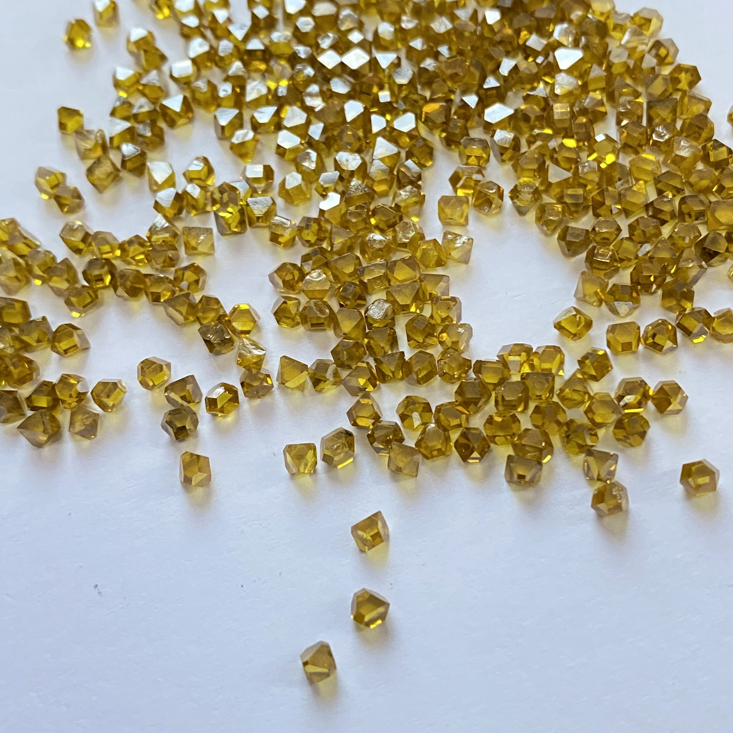Hot selling very good quality yellow diamond single crystal abrasive 2.4-3.2mm
