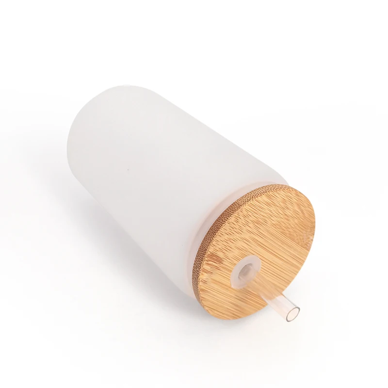 Guaranteed quality Mason Jar With Handle And Straw borosilicate glass water bottle frosted glass water bottle