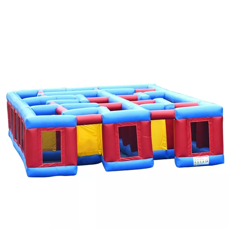 Outdoor Halloween Inflatable Laser Tag Labyrinth Hunted House Inflatable Corn Maze Obstacle Course