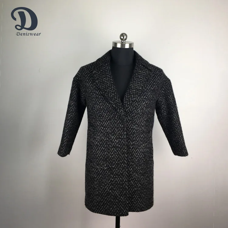 New model fashion women woolen overcoat ladies long coat
