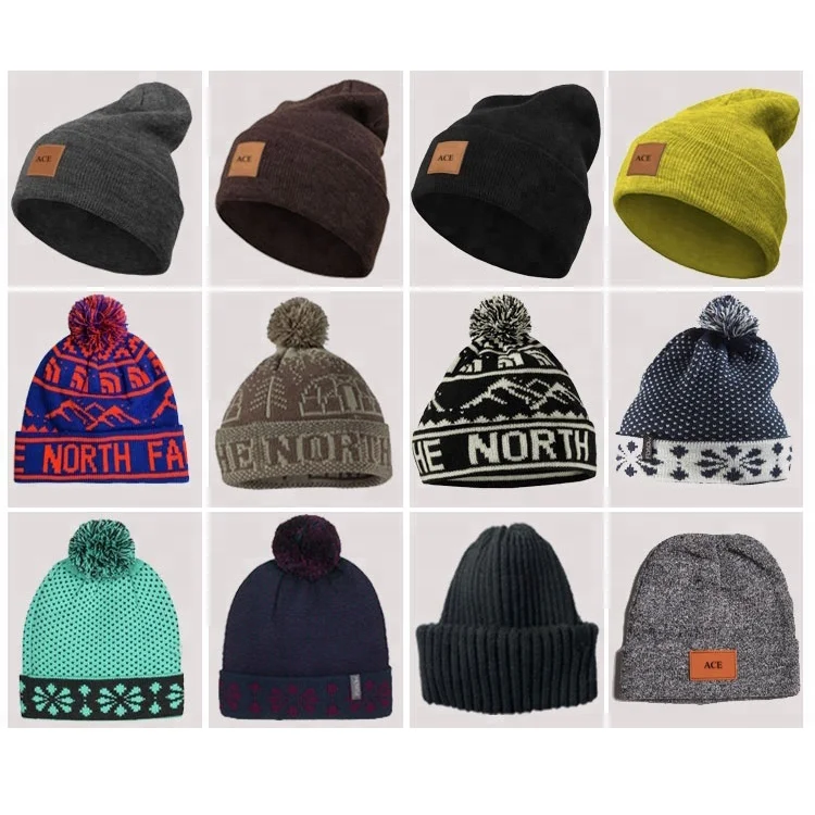 Custom acrylic knit beanie hat mens plain skull winter beanie hat custom logo,gorros de invierno winter cap beanies