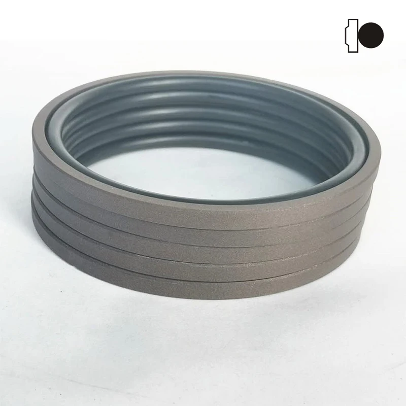 H754 Type 115x99.5x6.3 Oil Seal Double-acting Composite PTFE Bronze With Pre-loaded O-ring Hydraulic Packing Piston Seal