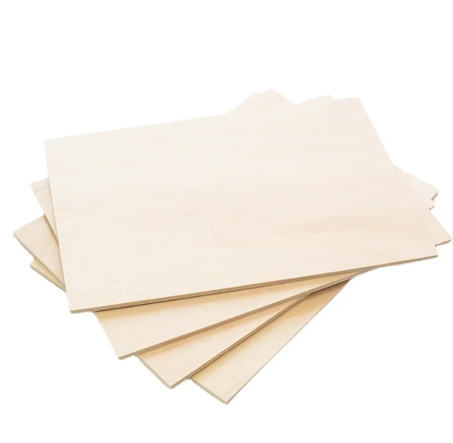 Wholesale 920*920mm Basswood Plywood 3mm 4mm 5mm 6mm 18mm Thin Sheets for Laser Cutting Plywood Basswood Sheet