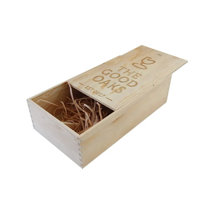Unfinished Cheap Individual Decorative Single Bottle Luxury Wooden Wine Boxes