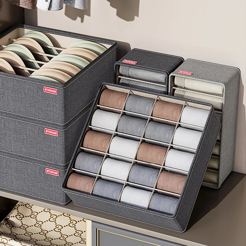 Clothes Organizer Divider Underwear Socks Bra Storage Cabinet Drawer Organizer for Pants Storage Closet Clothing Storage Boxes