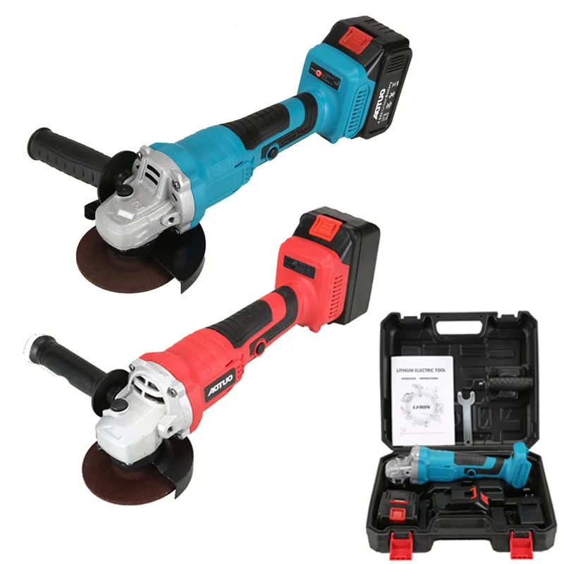 New High Power Rechargeable Brushless Electric Angle Grinder Cordless Portable Polisher Metal Rust Removal Cutting Machine
