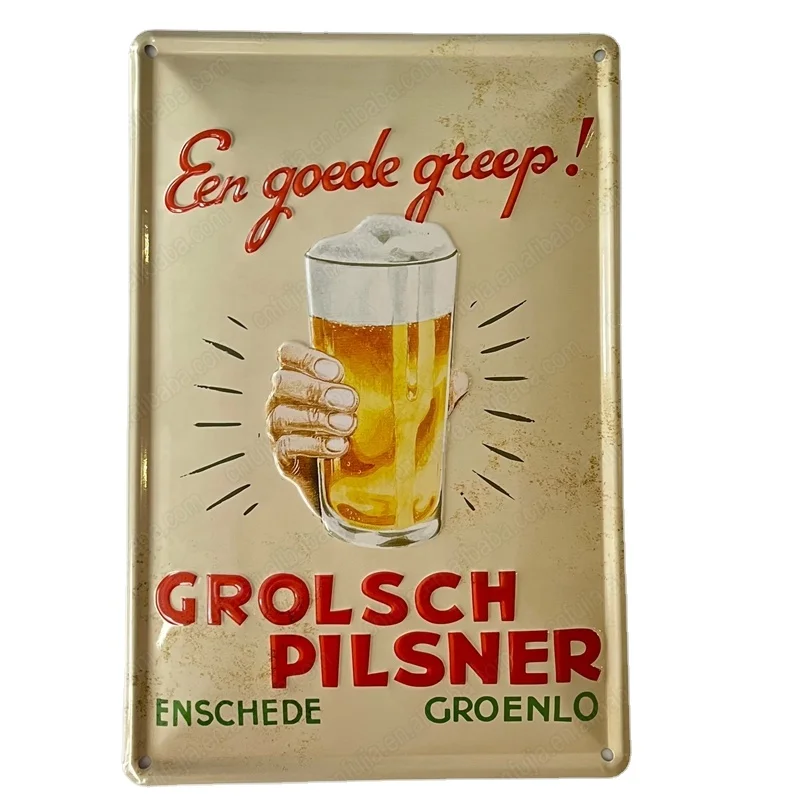 Custom Metal Sign Metal Poster Home Store Wall Decor Embossed Vintage Retro Tin Sign