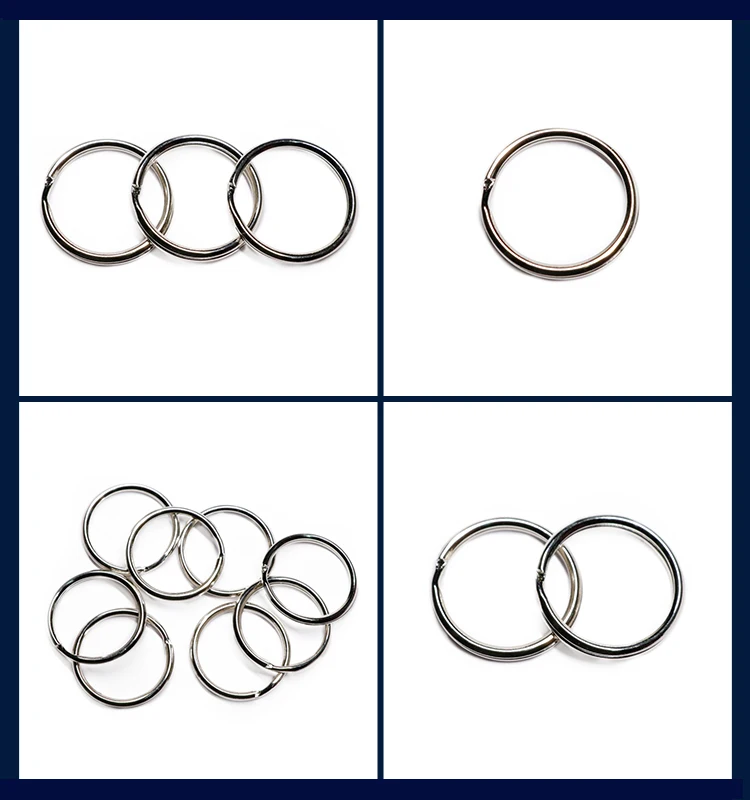 Chain Metal O Ring Circle Round Carabiner Key Ring
