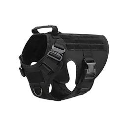 Nylon Patrol Waterproof Outdoor Sports Hunting Gear Training Tactical dog clothing Military Police Tactical Dog  Vest Harness
