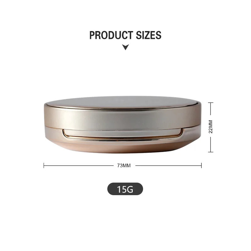 Luxuryair Cushion BB Cream Container 15ml Stackable Compact Container Cosmetics Pressed Powder Compact Case Custom Cosmetics Box