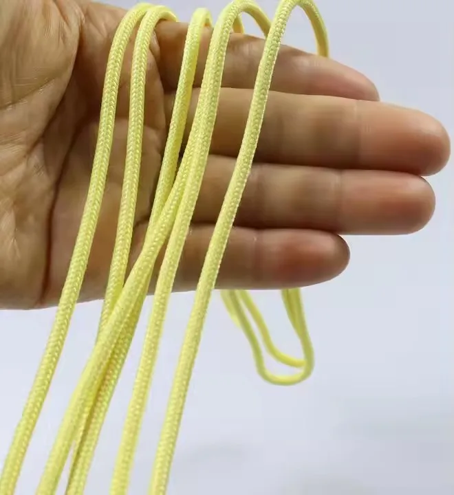 fireproof kevlar aramid flat wick aramid rope braided wick aramid twisted cor