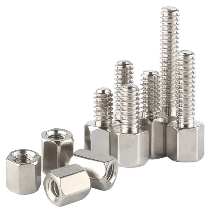 M2 M2.5 M3 M4 M5 M6 Brass Hex Female Female Standoff with Nickel Plating