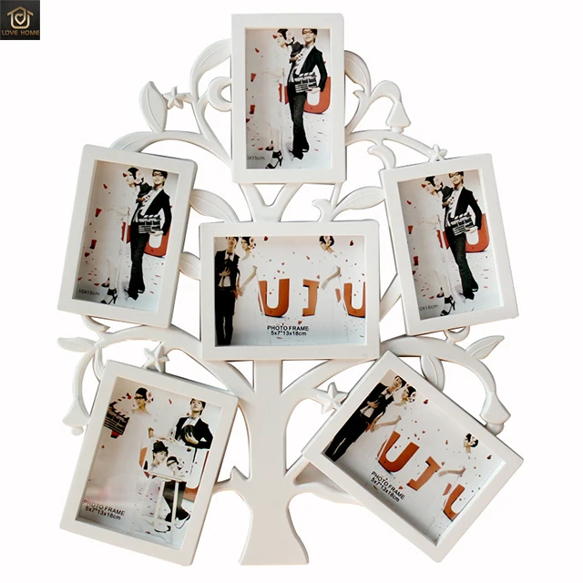
Photo frame combination photo wall family wedding kids housewarming souvenir heart shaped clock house picture frame 