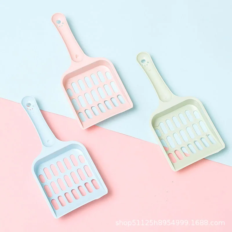 Durable plastic pet litter spreader hollowed-out cat litter spreader for cleaning cat litter POTS