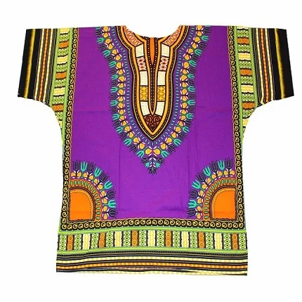 Wholesalers of Multicolor  100 % COTTON UNISEX AFRICAN DASHIKI SHIRTS FOR MALE AND FEMALE WOMENS