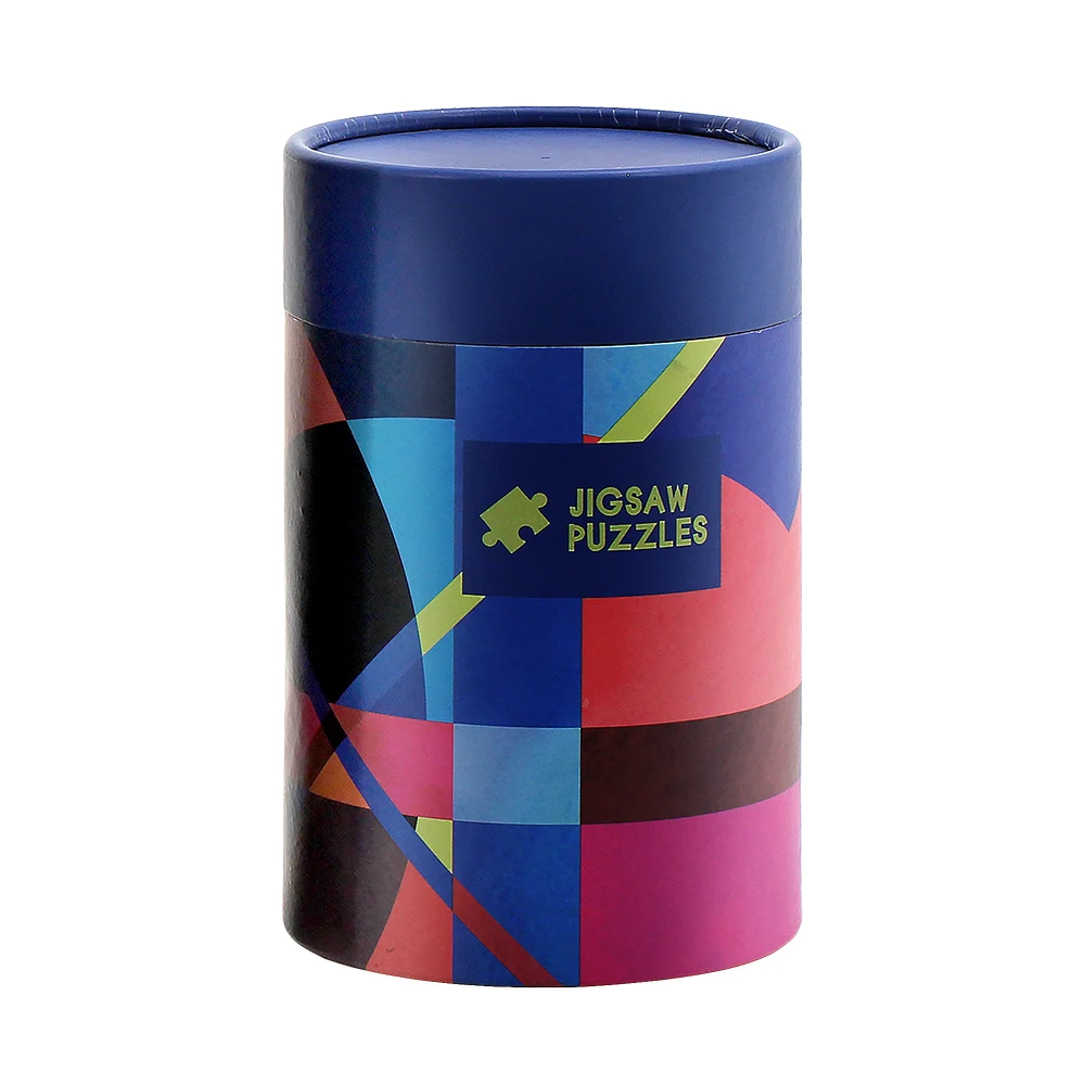 OEM ODM printing colorful   cardboard1000pcs paper tube jigsaw puzzle for adult puzzle